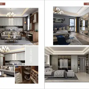 极简全屋定制画册设计轻奢家具图册印刷全屋定制折页制作