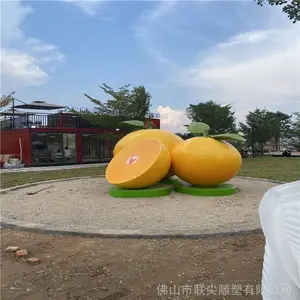 廉江植物水果桔子雕塑 农场果园景观雕塑小品