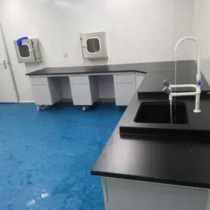 钢木实验台 实验室工作台化验 室PP试验台边台化学实验桌水槽台定制