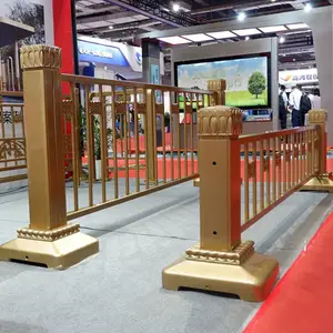 北京广场同款莲花金色护栏 防撞栏杆 佳孚制造