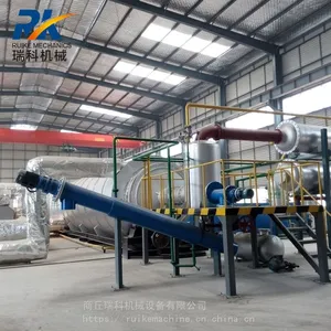 商丘炼油设备厂家 可定制废塑料轮胎造纸厂下脚料橡胶电缆皮炼油