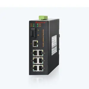 MIE-1108P 7FE+1F卡轨式百兆非网管POE工业以太网交换机
