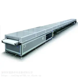 速冻隧道流水线冷却隧道食品饮料流水线降温冷却荔枝速冻隧道