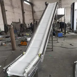 裙边皮带提升机 定做 不锈钢爬坡输送机 粉末颗粒散料皮带机