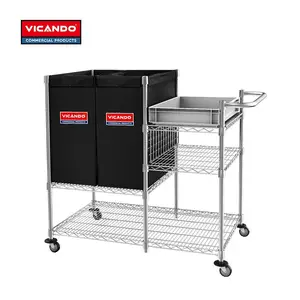 Vicando唯凯多精巧型客房布草推车 CLT100