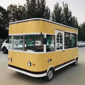 多功能移动餐车 电动四轮小吃车 冰激凌车 烧烤车 摆摊车 油炸车