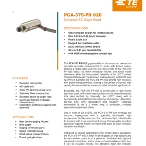 ��Ӧ����MEAS PCA-375 PR-020�������ͽ�������LVDT����ͷ