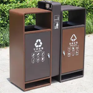 环保果皮箱_四分类垃圾果皮箱_常州木质果皮箱