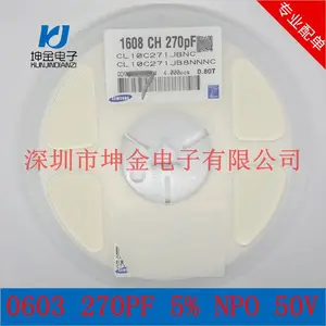 ��Ƭ���� 0603 270PF J�� 5% NPO 50V ԭװ��Ʒ ���� �����ֻ�