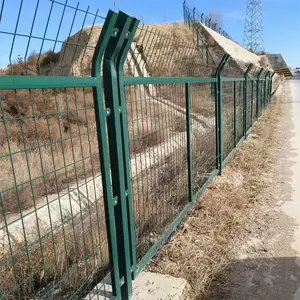 双边丝防护栏 高速公路框架铁丝网 围栏围墙养殖网
