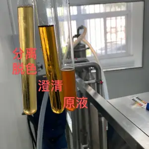 植物提取液物理常温脱色除杂设备错流过滤分离色素类常温常压