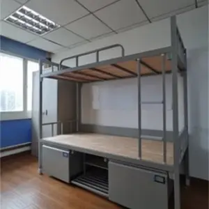 制式营具上下双人实木板上下床含鞋架抽屉员工学生宿舍高低床