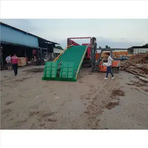 移动式液压8吨10吨登车桥_物流行业用高效登车桥_鸿力机械移动式登车桥生产厂家