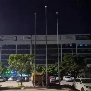 祥安通南澳学校不锈钢旗杆选304材质 锥形升旗管加工生产