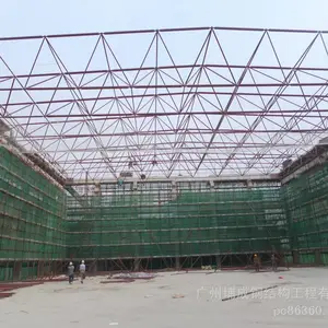 广东学校游泳馆网架加工厂 户外加油站网架罩棚工程 景区艺术网架架造型 承重性好 可定制