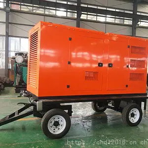 潍柴30KW拖车静音型柴油发电机组 移动低噪音发电站