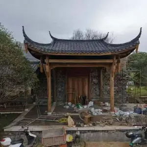 古建仿古门头制作 庭院榫卯凉亭 园林实木廊架工程承接
