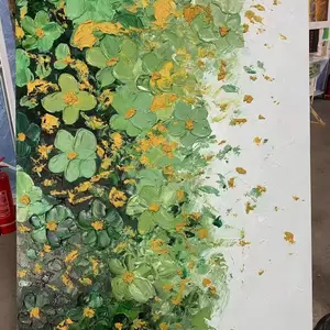 立体肌理手绘油画 静物风景花卉挂画 软装工程装饰画定制