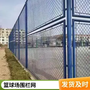 球场围栏 菱形包塑铁丝网 体育场篮球场护栏 运动场防护网