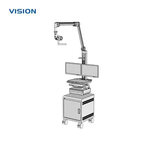 远程会诊推车 VISION 25075| 双屏摄像头 信息化移动推车