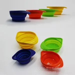 烘焙量杯定制厂家丨创意硅胶折叠量杯批发自主研发产品