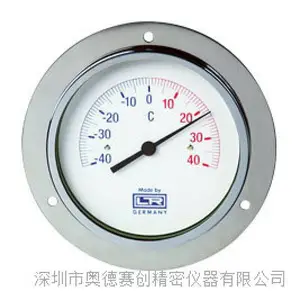 钢片外壳温度计中国代理商直销优惠使用双金属补偿(02.04)
