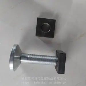 高强度地脚三件套 30*135玻璃机械用支座地脚螺栓 支持定制螺栓45#