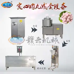 小型全套做猪肉丸的机器有哪些?肉丸店加工肉丸机器