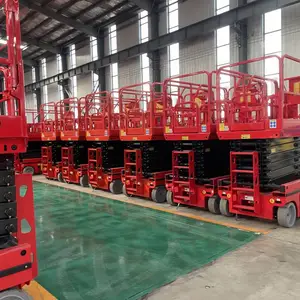 电动全自行升降机 液压移动升降台高空作业车 自行走剪叉升降平台