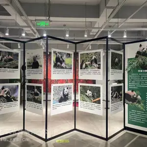 贵阳黑色挂画架 都匀画展黑色展架 凯里黑色书画展板出租搭建