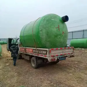 渭 南白 水县玻璃钢化粪池 沉淀池 蓄水池 隔油池50立方生产厂家