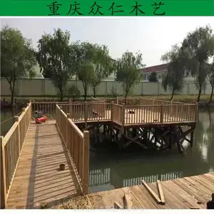 公园防腐木栅栏 樟子松平台 防腐木庭院栅栏生产 众仁木艺