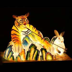 福州花灯展制作 华亦彩 夜市虎年彩灯源头工厂