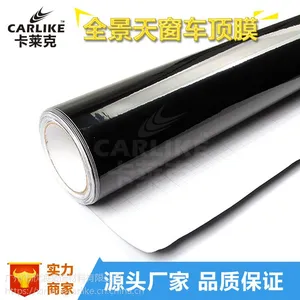 卡莱克超亮黑三层汽车车顶膜仿全景天窗膜车窗改装贴纸改色膜厂家直销