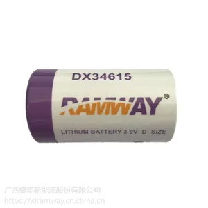 厂家直销 睿奕ramway 3.9v 19000mAh DX34615锂硫电池