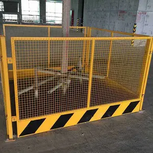 黄色临边护栏价格@网片基坑栅栏防护栏厂家@工地红色围栏围挡批发