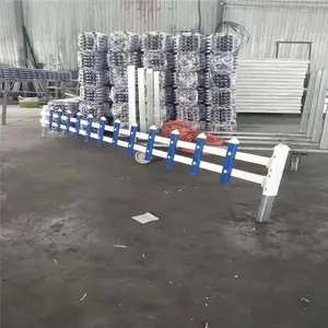 学校花池护栏 乡村道路花池隔离栏 塑钢花坛围栏