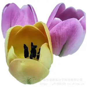 PU发泡仿真花PU道具花朵PU逼真装饰花朵