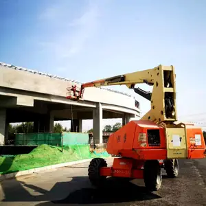 沈阳出租4米-43米自行曲臂式高空作业平台出租 高空车租赁