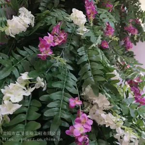 会场装饰假紫藤花放在家里吗仿真紫藤花森美假绿植
