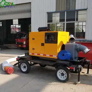 君东动力ZW400方自吸污水泵 防汛排涝移动泵车 应急抢险柴油机水泵