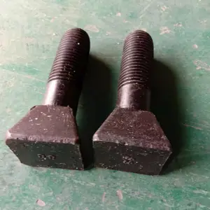矿用斗型螺丝 8.8级发黑热打方头螺栓现货球磨衬板机螺栓 厂家现货