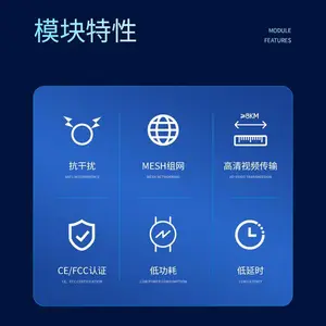 15公里无线通讯模块批发 wifi模组监控安防应用 微型无线视频传输模块