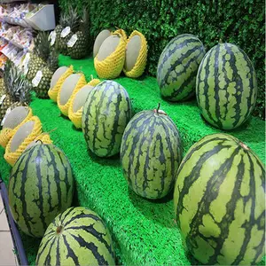 丰草薄款黑布底PP材质超市水果防滑垫子果蔬店柔软货架假草坪铺垫