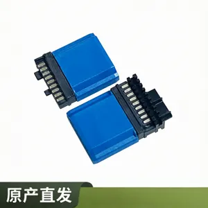 HDMI 2.1 19P 公头 焊线 全塑 蓝色胶芯 带线夹 A TYPE