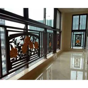 防城港别墅铝艺栏杆定制_乾坤圆建设_别墅_阳台_楼梯