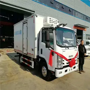 KV100五十铃冷藏车 五十铃4.2米冷藏车 食品保鲜冷冻车 肉钩冷冻运输车