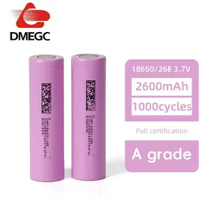 18650电池 2600mAh 3.7V 3C 可充电圆柱形锂离子电池 A级 PINXIN品牌 1000次循环寿命