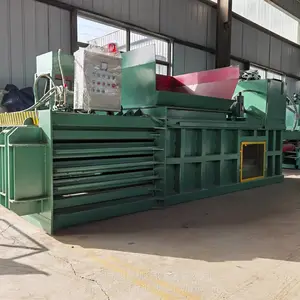 大型自动液压打包机 废品塑料编织袋吨包袋压缩捆包机 棉花海绵打包机