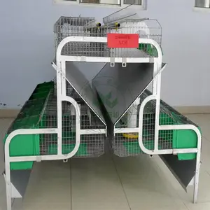 热镀锌兔笼 免清粪兔笼 清粪带式种兔繁殖笼